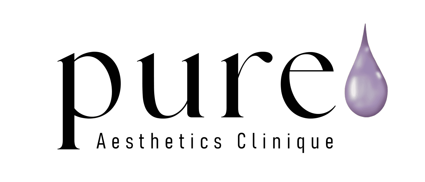 Pure Aesthetics Clinique lower case - black logo